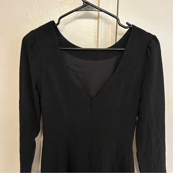 NWT Dress the Population Nadia Black Puff Sleeve Dress XS Structured Sculpted - Picture 14 of 14